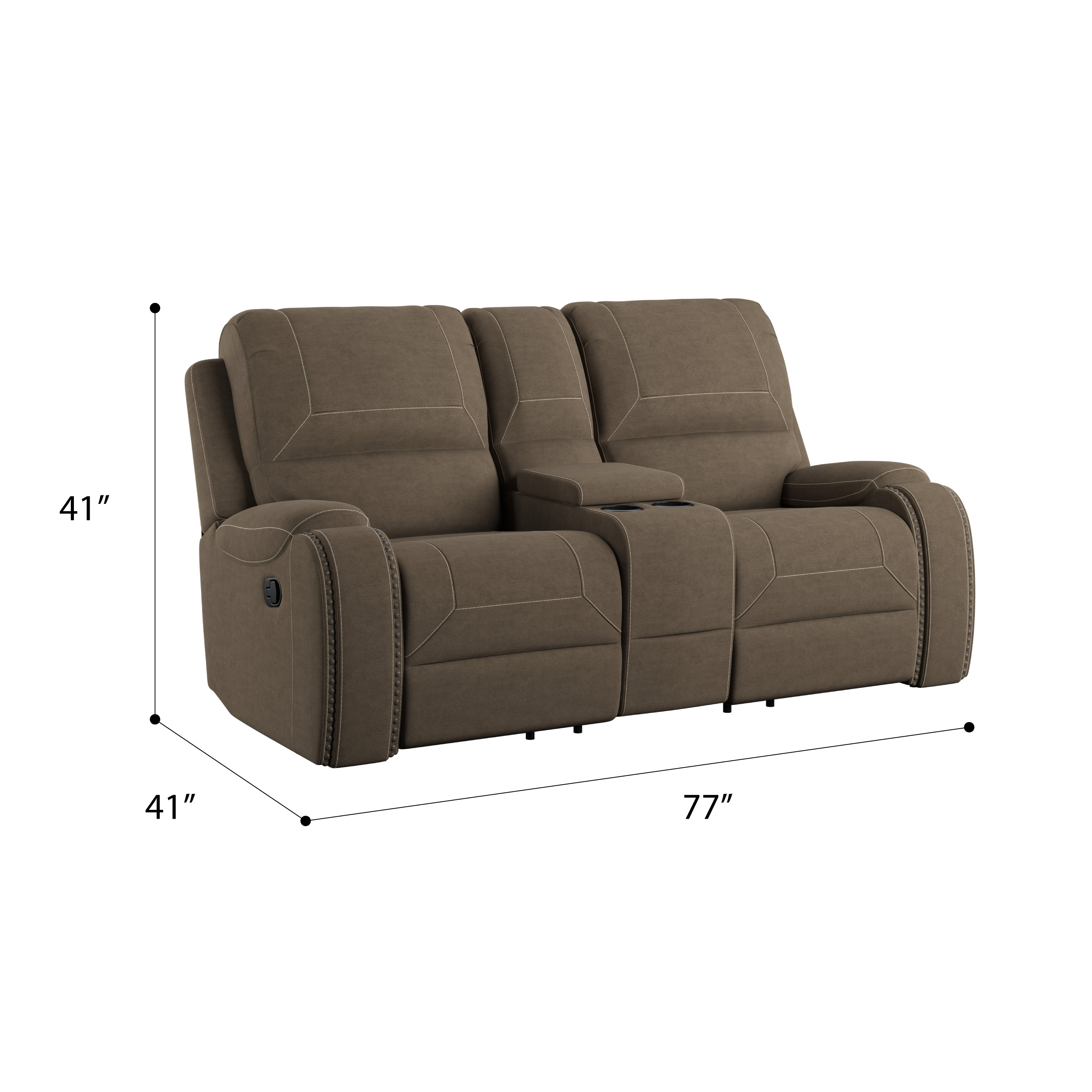 Reclining Console Loveseat