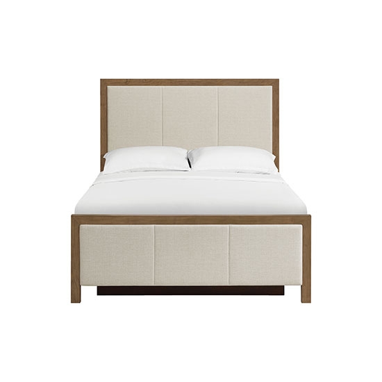 Queen Upholstered Panel Storage Bed