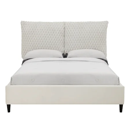 Contemporary Upholstered Bed - Queen