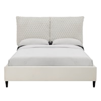 Violet Contemporary Upholstered Bed - King