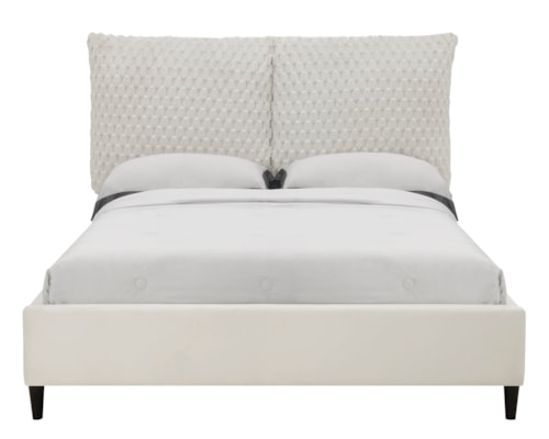 Contemporary Upholstered Bed - Queen