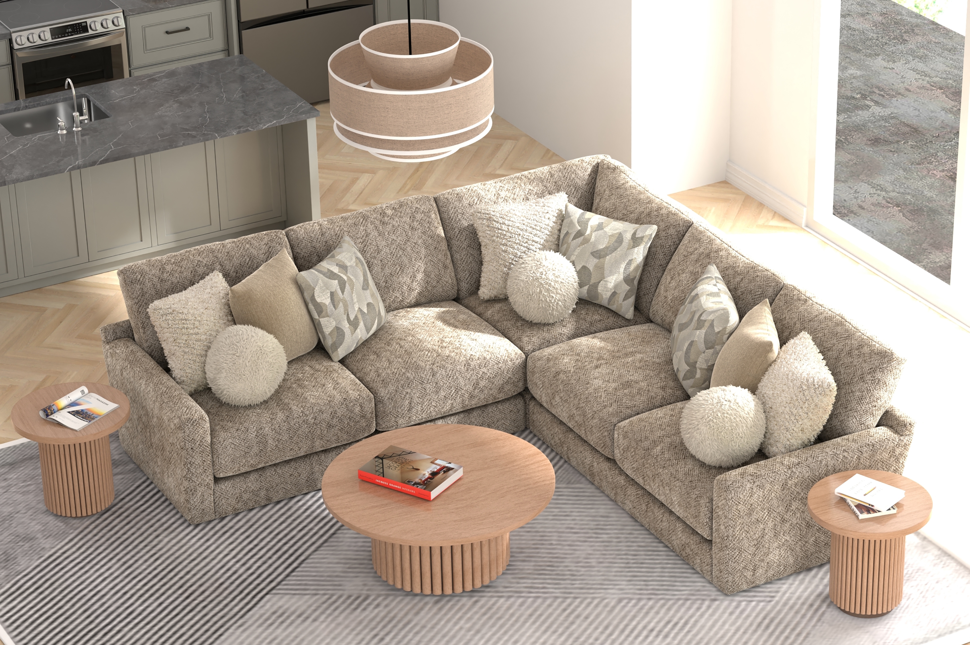 Jackson Furniture Turner 3-Piece Sectional Sofa