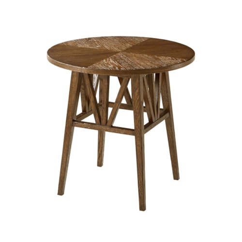 Transitional Round Side Table