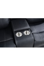 Furniture of America Agata Casual Recliner Loveseat with Cupholders