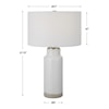 Uttermost Albany Albany White Farmhouse Table Lamp