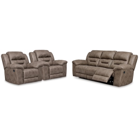 Reclining Sofa And 2 Recliners