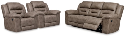 Reclining Sofa And 2 Recliners