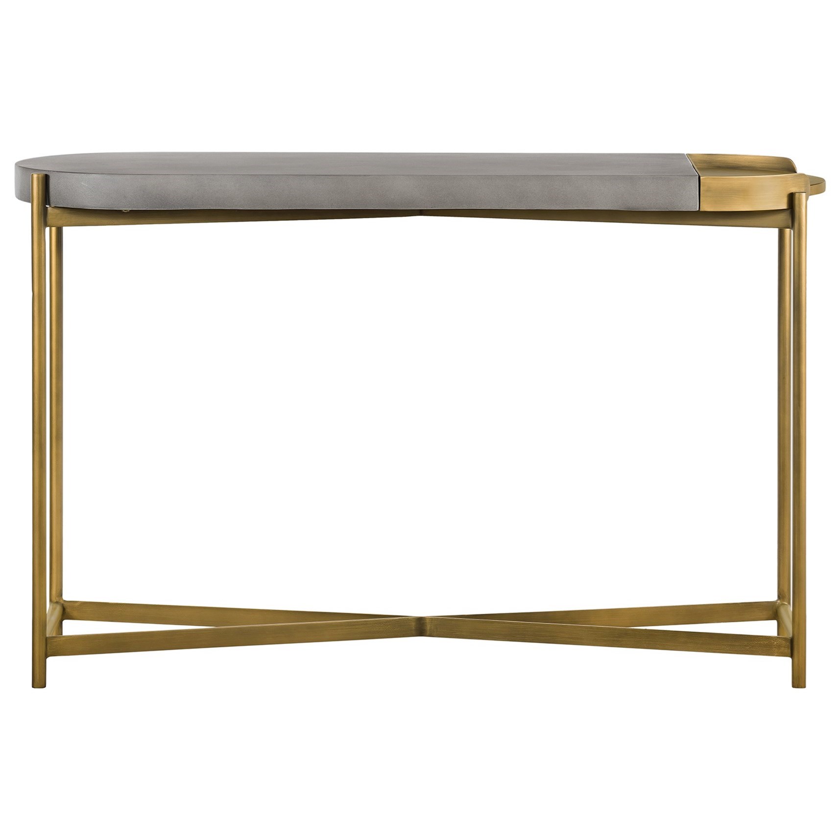 Armen Living Dua- Concrete Console Table
