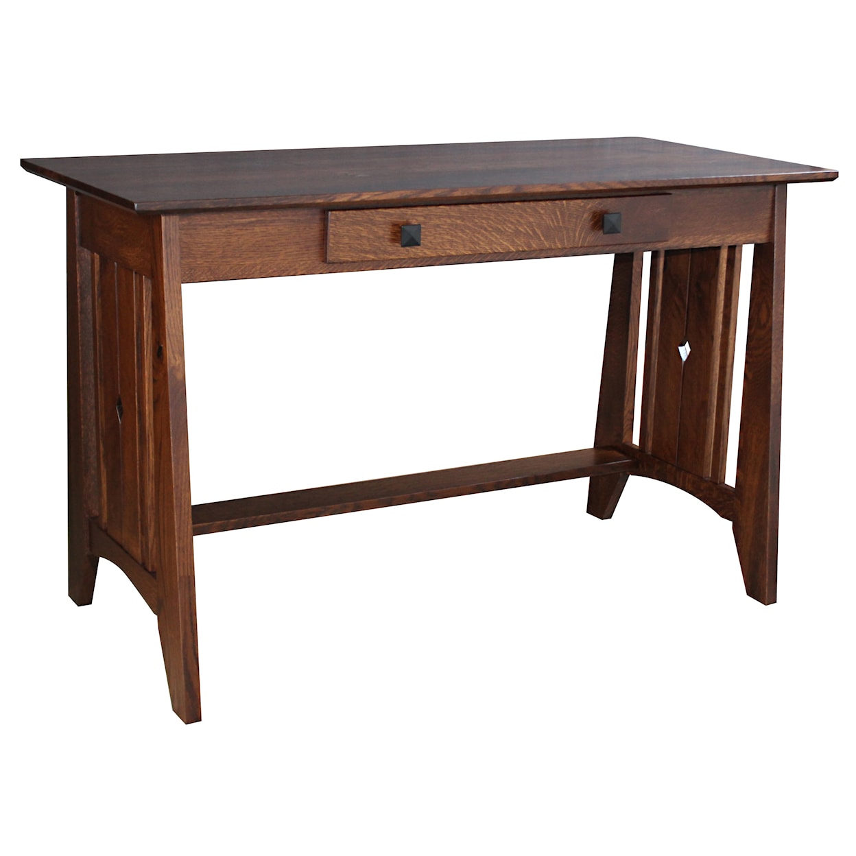 Ashery Woodworking Tempe Mission Customizable Solid Wood Library Table