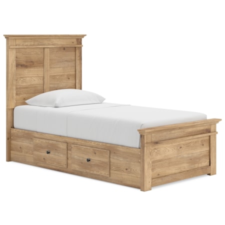 Twin Panel Storage Bed
