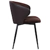 Armen Living Ava Brown Fabric Dining Chair