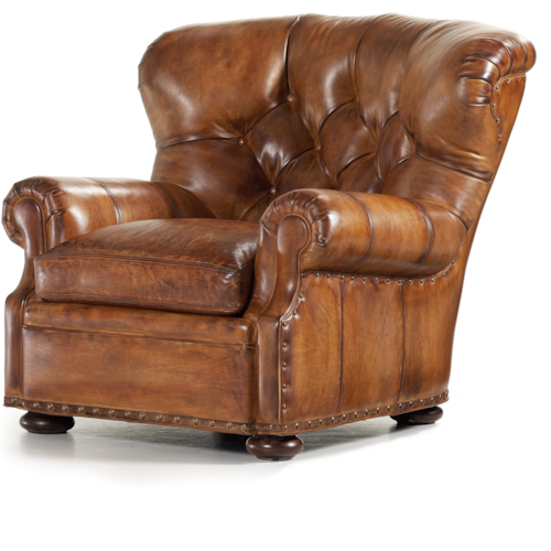 Traditional Author Chair with Nailheads