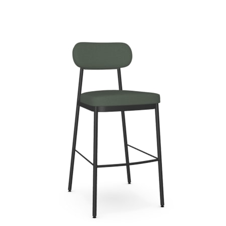 Upholstered Open Back Bar Stool