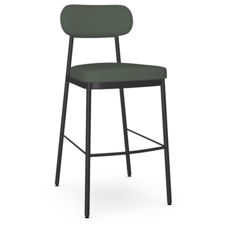 Upholstered Open Back Bar Stool