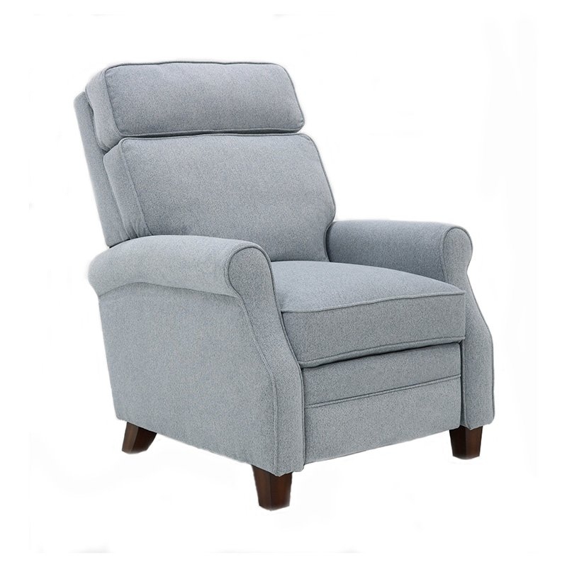 Transitional Push Thru Arm Recliner