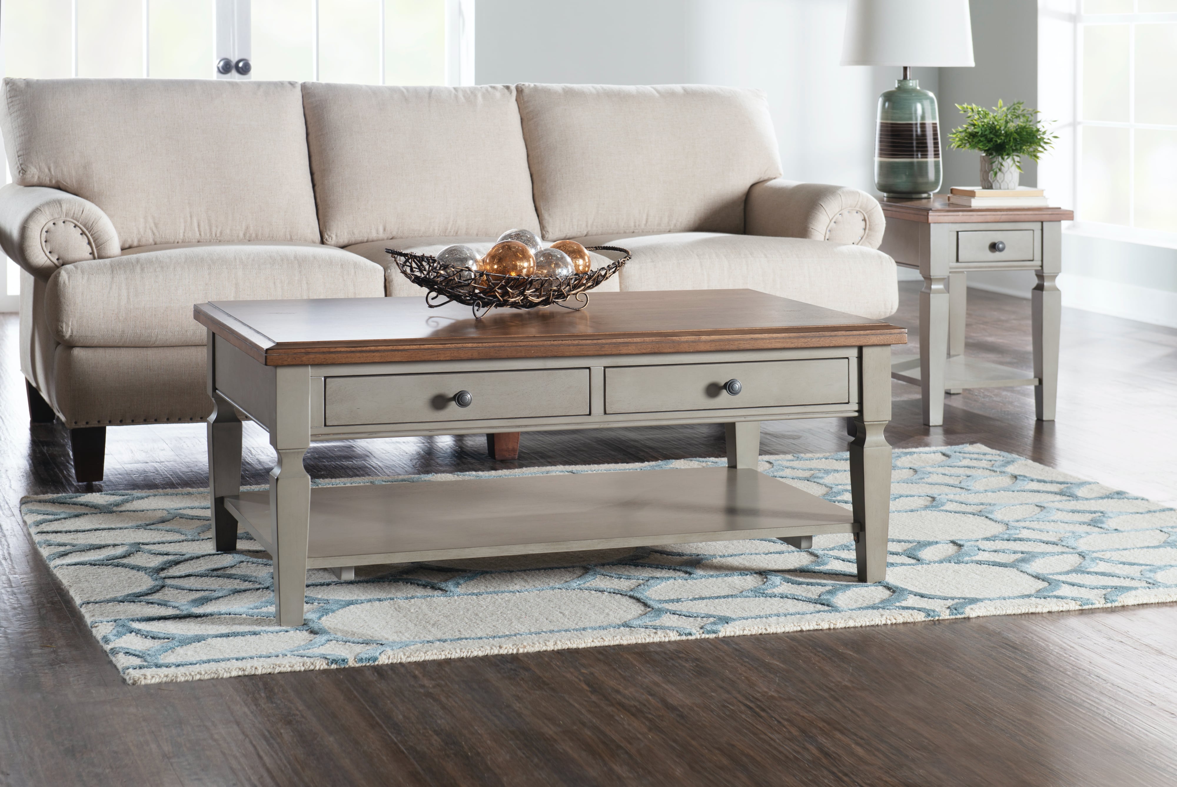 John Thomas Vista 2-Drawer Coffee Table