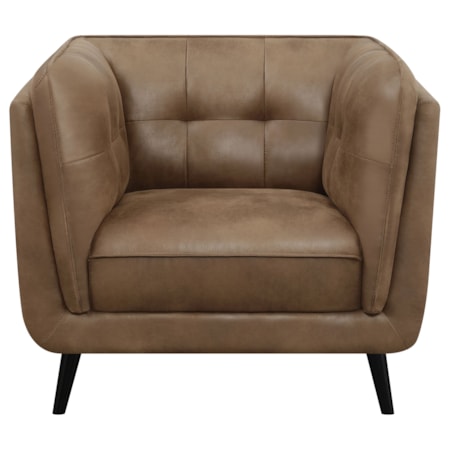 Thatcher Tuxedo Arm Tufted Accent Chair