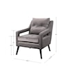 Uttermost O'Brien O'Brien Gray Armchair