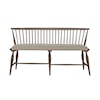 Liberty Furniture Americana Farmhouse Upholstered Windsor Bench