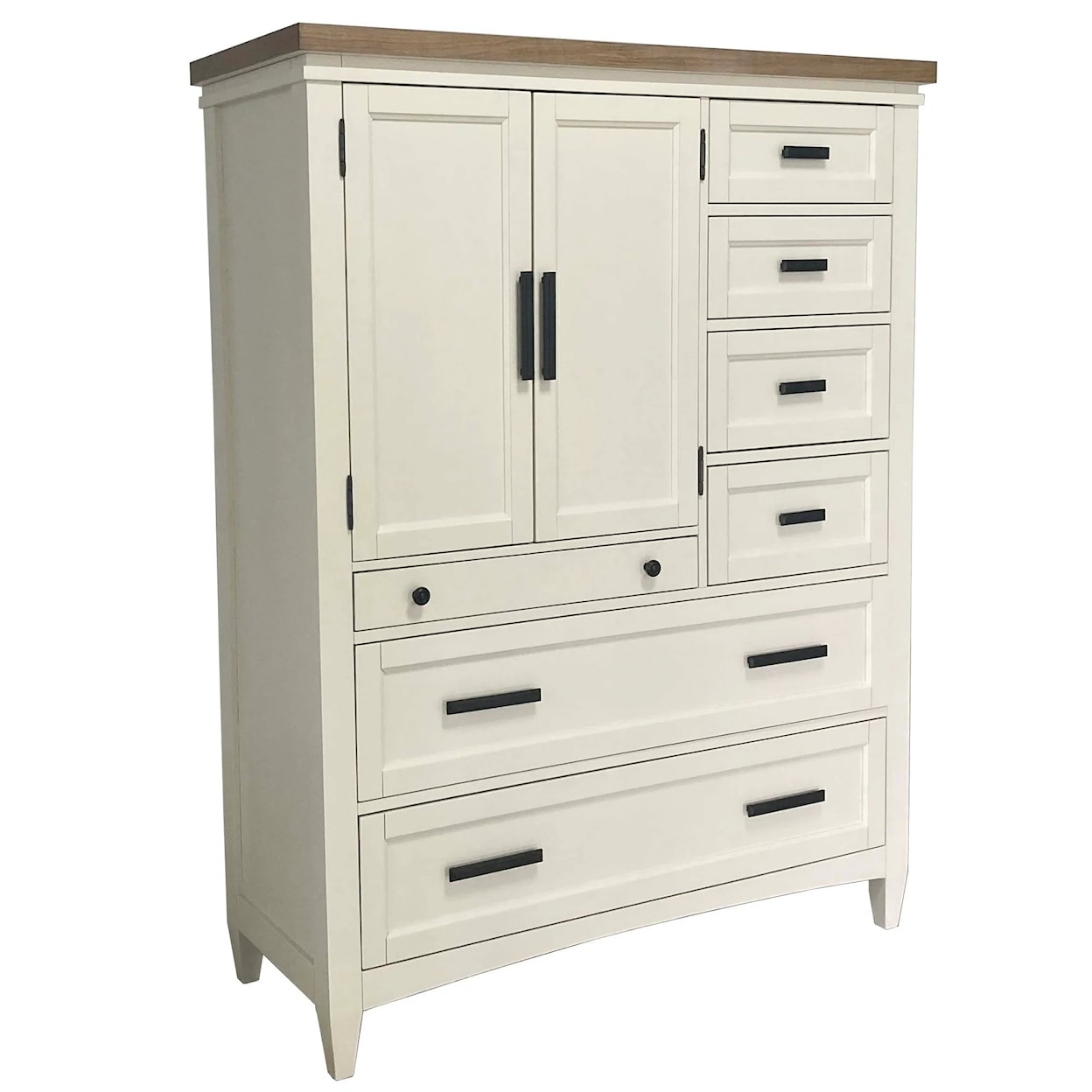 Parker House Americana Modern 2 Door Chest with 7 Drawer and work station