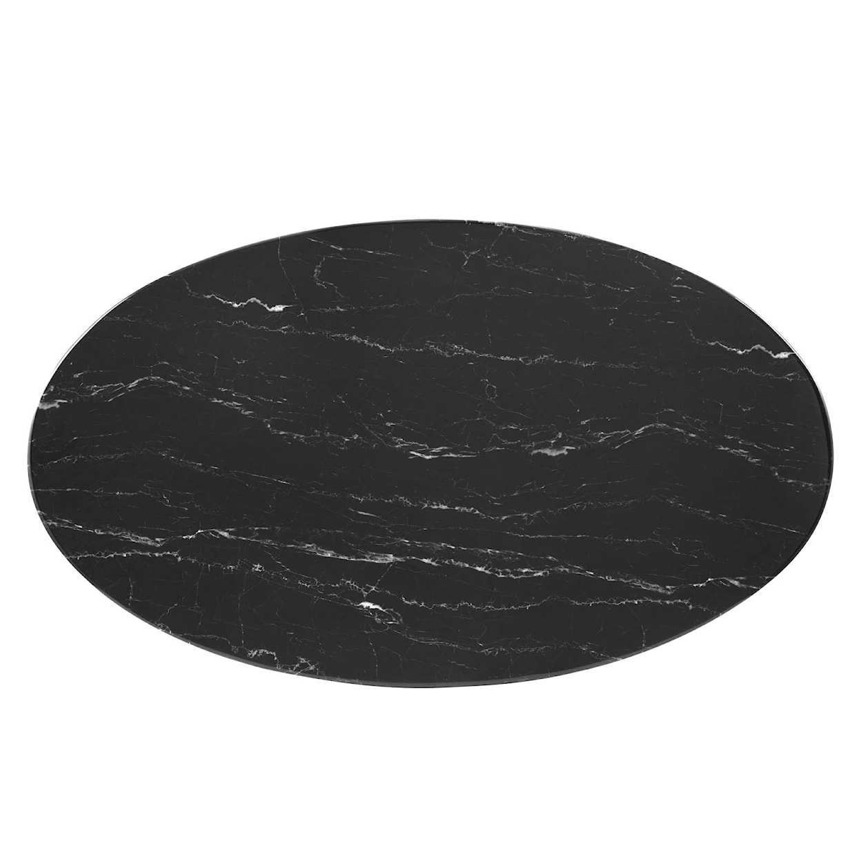 Modway Lippa 48"  Oval Marble Dining Table