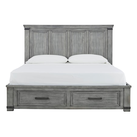 King Storage Bed