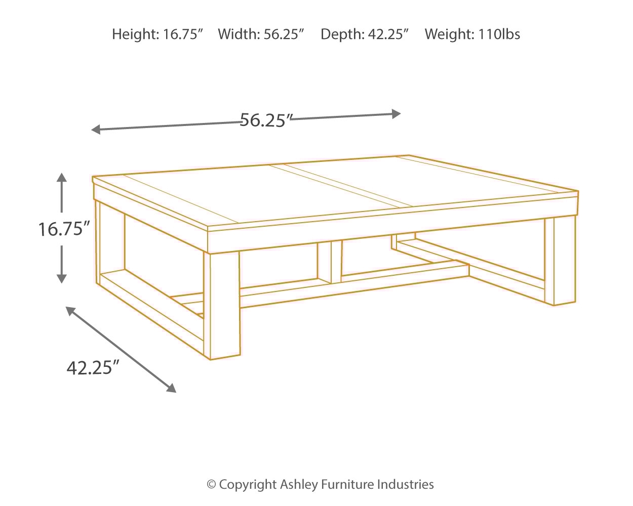 Signature Design by Ashley Watson Rectangular Coffee Table