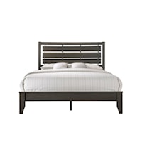 Queen Bed with Headboard Cutouts