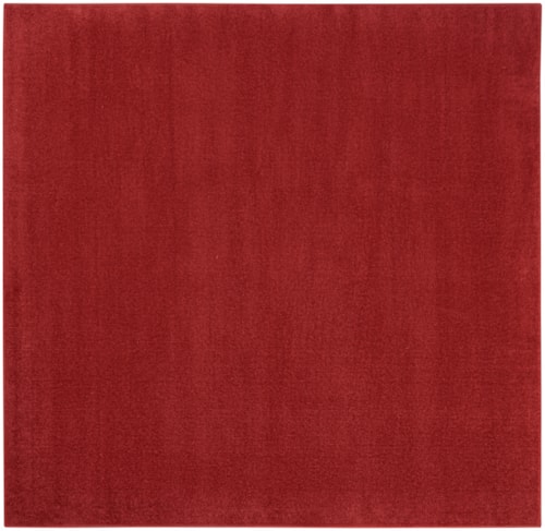 5'  Brick Red Square Rug