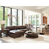 Barclay Butera Barclay Butera Upholstery 2-Piece Leather Sectional Sofa w/Bronze Base