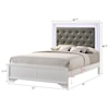 CM Lyssa Upholstered Headboard Bed