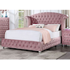Furniture of America Zohar Full Bed Pink