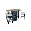 Progressive Furniture Irish Pub Counter-Height Gate Leg Table