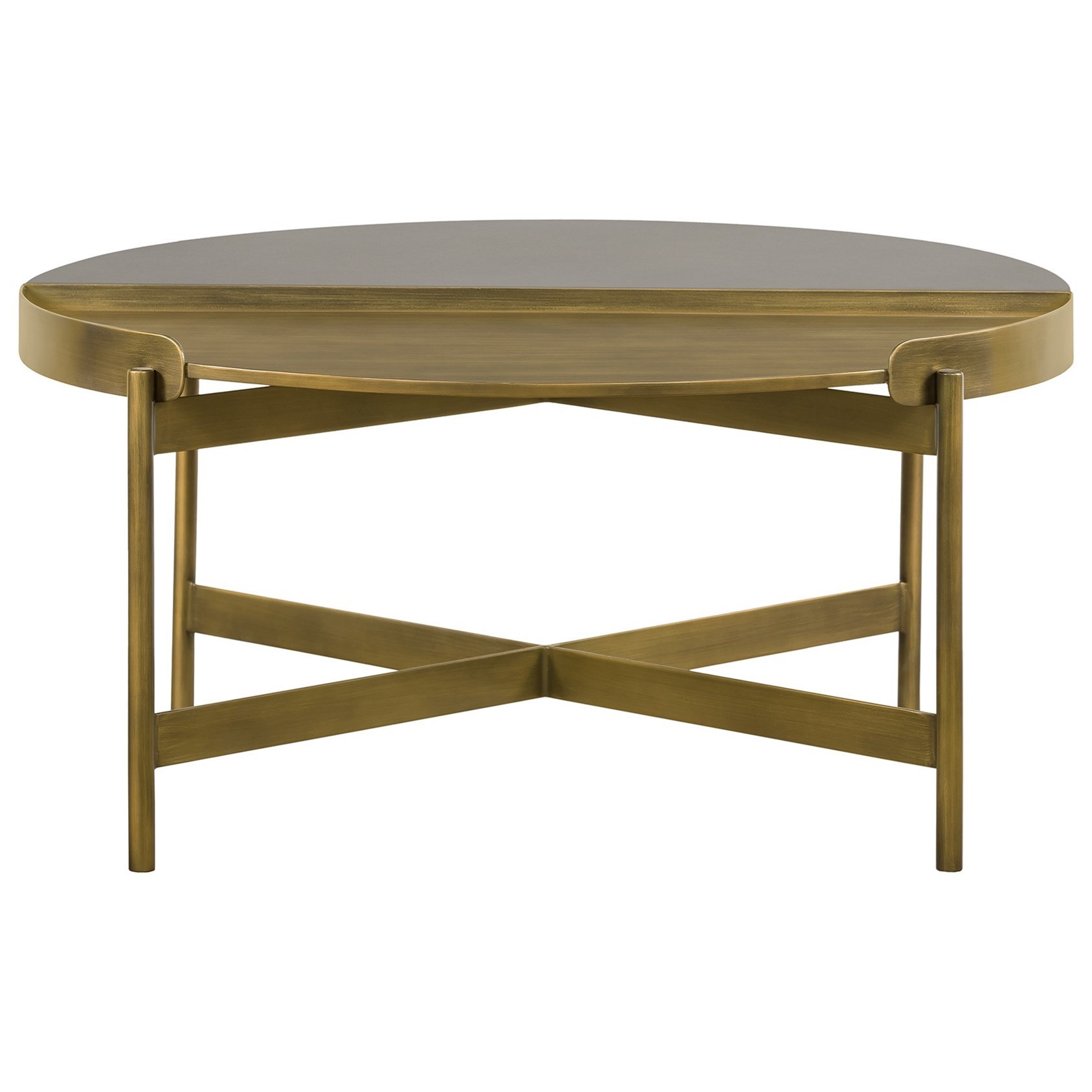 Armen Living Dua- Concrete Coffee Table