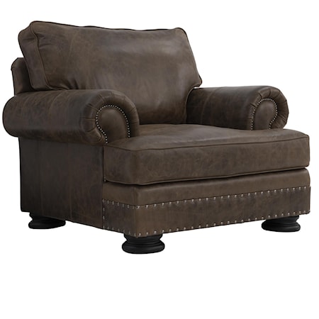 Foster Leather Chair without Pillows