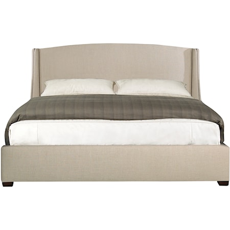 Cooper Twin Upholstered Wing Bed