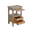 Sunny Designs Marina Side Table with Pullout Shelf