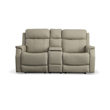 Power Reclining Console Loveseat