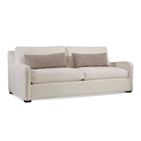 Transitional Sofa with Block Legs