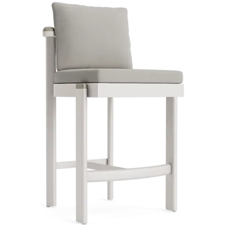 Cushioned Fixed Barstool