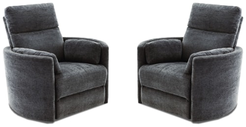 Casual Power Swivel Glider Recliner (Set of 2)