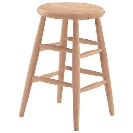 Farmhouse 24" Scoop Seat Stool