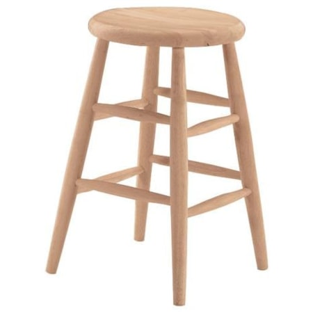 24" Scoop Seat Stool