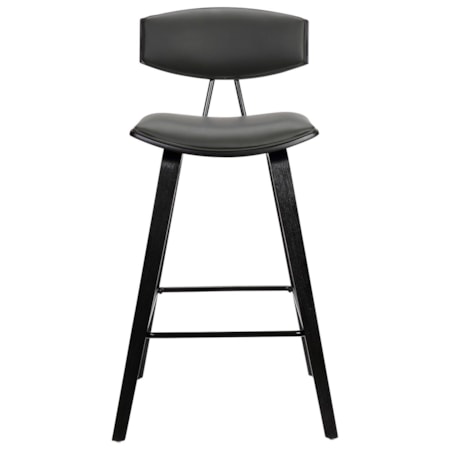 26&quot; Mid-Century Counter Height Barstool