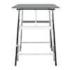 Powell Wynn Trestle Desk Chrome