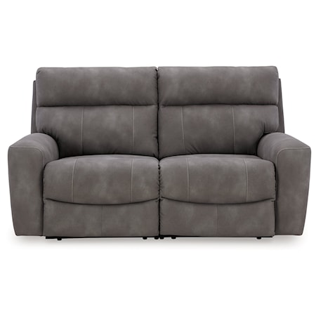 2-Piece Power Reclining Sectional Loveseat