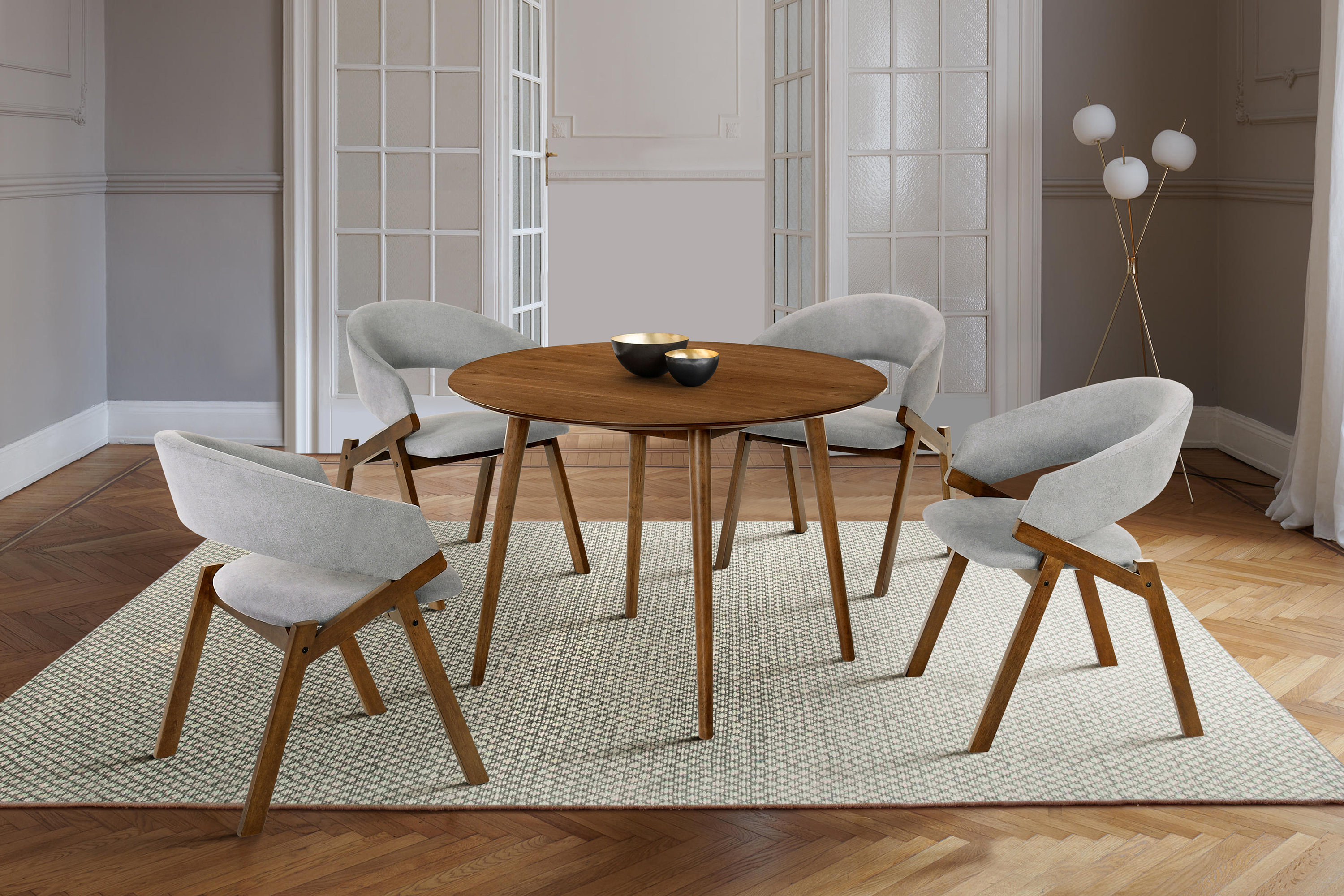 Armen Living Arcadia/Talulah 5-Piece Dining Set