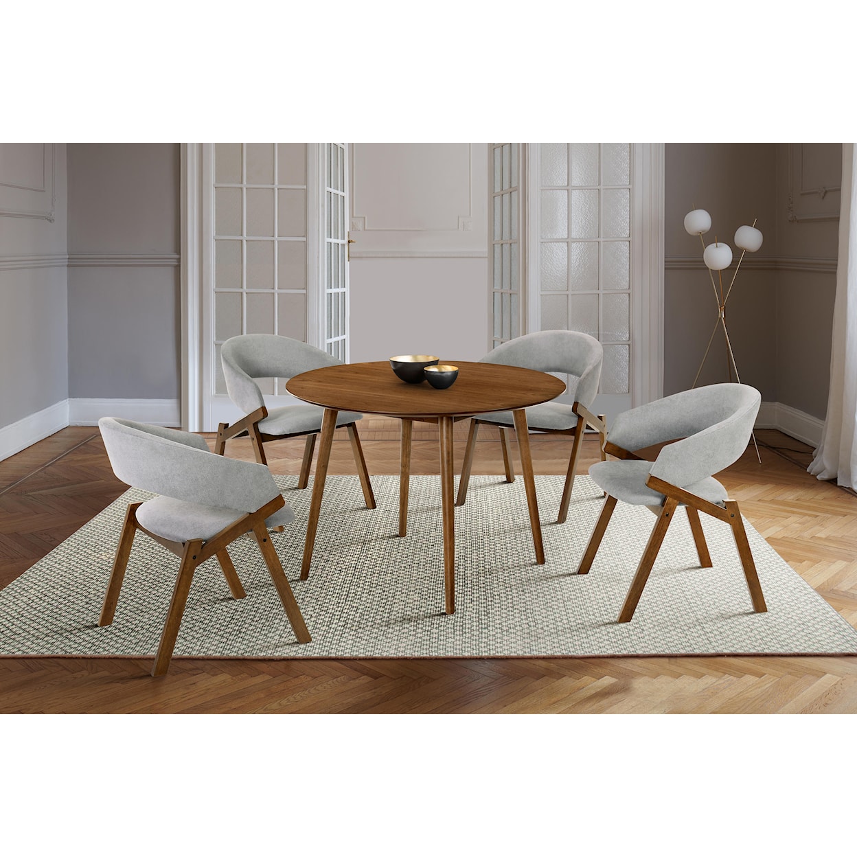 Armen Living Arcadia/Talulah 5-Piece Dining Set