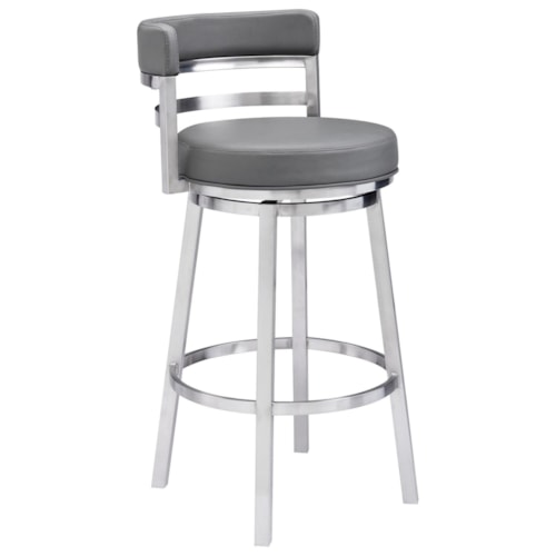 Transitional 26" Swivel Bar Stool
