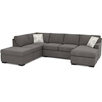 Contemporary Sectional Sofa with Hidden Storage
